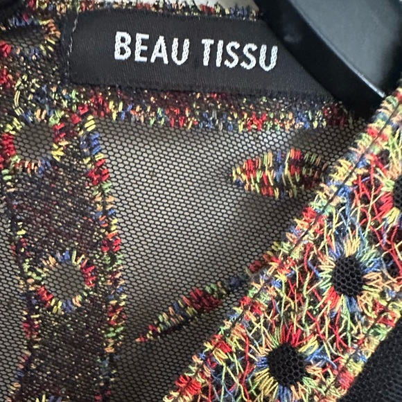 Black Embellished Maxi Skirt with Slit for Night Out - Picture 10 of 10